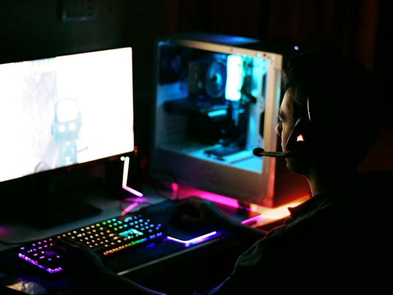 Indie game on a small monitor